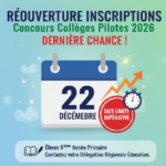 Réouverture des Inscriptions au Concours Collèges Pilotes 2026 (Concours 6ème année) : Période de Rattrapage